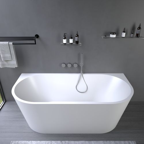 Baignoire ovale - 290306 ALEXA-ACRYL MATT - IDEAVIT B.V - à poser / pour habitat / à usage professionnel