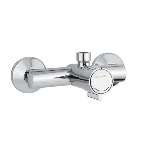Mitigeur de douche - MINIMAL: 08132 - IDRAL SPA - mural / temporisé / en laiton chromé