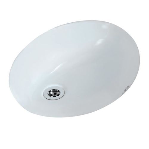 Vasque sous plan - CONTINENTAL : CNS-WHT-705 - Jaquar - en céramique / ovale / contemporaine