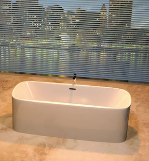 Baignoire ovale - ALASKA: JBT-WHT-FSBT177542X - Jaquar - en îlot / en acrylique / blanche
