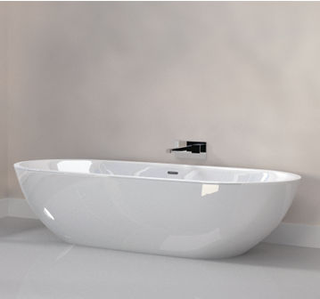Baignoire ovale - SAIPAN: JBT-WHT-FSBT177544X - Jaquar - en îlot / en acrylique / blanche