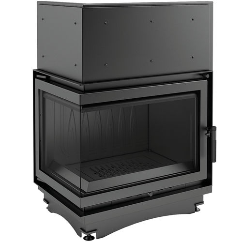 Insert de cheminée d'angle - ZUZIA/L/BS - KRATKI - à bois / en acier / en fonte