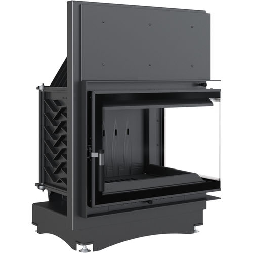 Insert de cheminée d'angle - ZUZIA/ECO/P/BS/DECO - KRATKI - à bois / en acier / en fonte