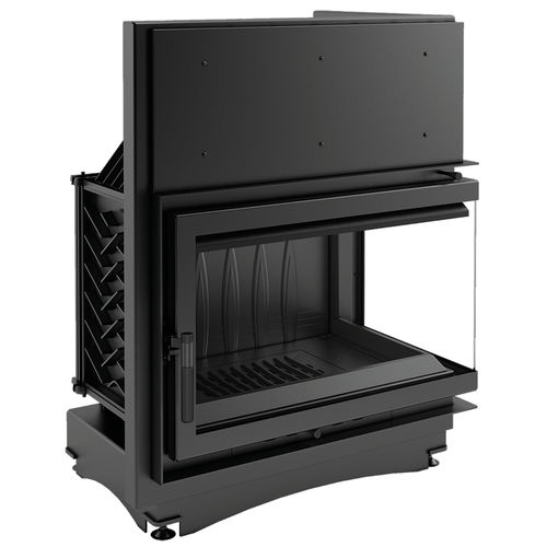 Insert de cheminée à 2 faces - OLIWIA/P/BS - KRATKI - à bois / en acier / en fonte