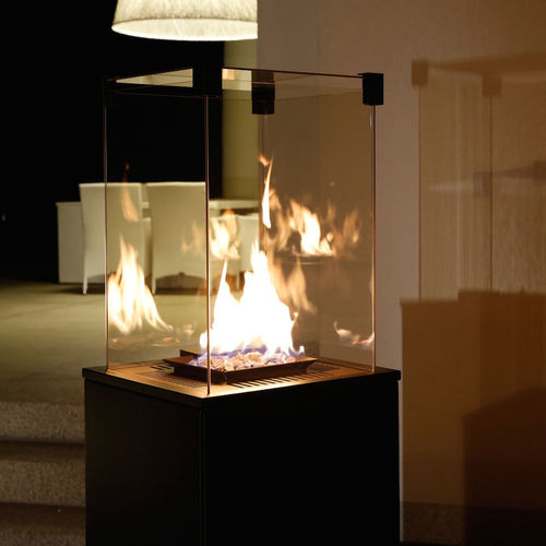 Cheminée à gaz - PATIO/G30/30MBAR/CZ  - KRATKI - au sol / centrale / d'extérieur