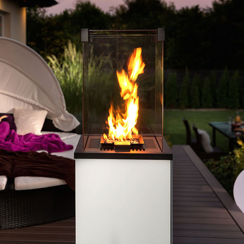 Cheminée à gaz - PATIO/M/G30/30MBAR/B - KRATKI - au sol / centrale / d'extérieur