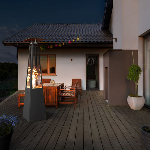 Chauffage de terrasse de sol - UMBRELLA/C/G30/30MBAR/S/ZE - KRATKI - à gaz / professionnel