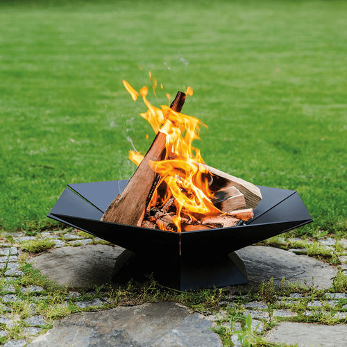 Brasero de jardin à bois - FIRE/GOBLET - KRATKI - en acier / autres formes / noir
