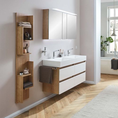 Meuble vasque double - HIGHLINE 150 - Laguna Badwelten - suspendu / MDF / contemporain