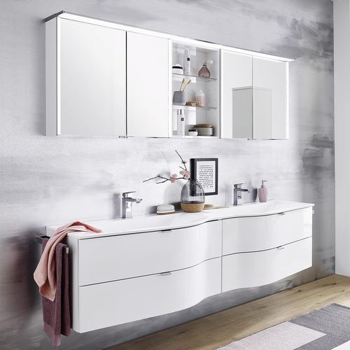 Meuble vasque suspendu - LAOLA - Laguna Badwelten - en bois / contemporain / sans porte