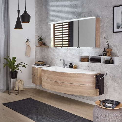 Meuble vasque suspendu - WINGS - Laguna Badwelten - en bois / contemporain / sans porte