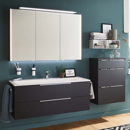 Meuble vasque suspendu - MANHATTAN - Laguna Badwelten - MDF / contemporain / sans porte