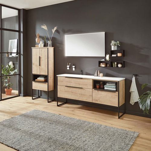 Meuble vasque suspendu - REFLEX - Laguna Badwelten - à poser / en bois / contemporain