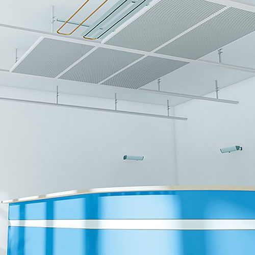 Faux-plafond en métal - ECO M - P. LEMMENS COMPANY - en panneaux / pour bureau / d'intérieur