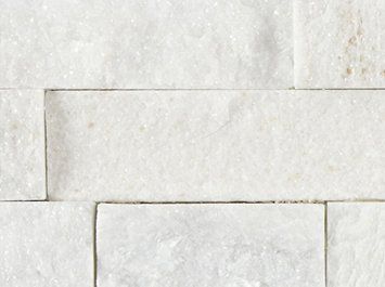 Plaquette de parement en pierre - WHITE QUARTZ - Mermaid Panels Limited - texturée
