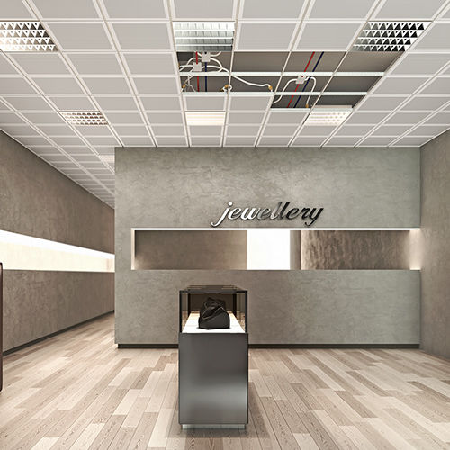 Faux-plafond en métal - B!KLIMAX+ QUADROTTO - RDZ S.p.A. - en dalles / pour bureau / pour salle de conférence