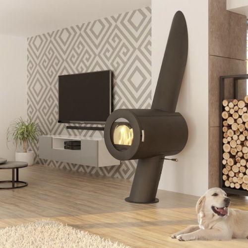Poêle à bois - DYNAMIC - Thorma Vyroba k.s. - 9 kW / sur pieds / design original