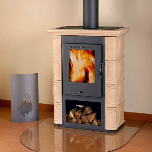 Poêle à bois - BORGHOLM KERAMIK - Thorma Vyroba k.s. - 5 kW - 10 kW / à poser / contemporain