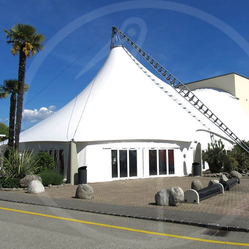 Structure tendue câble-membrane - SPECIAL COVERINGS - FT SRL - PLASTECOMILANO - pour couverture / avec membrane en pvc / pour espace public