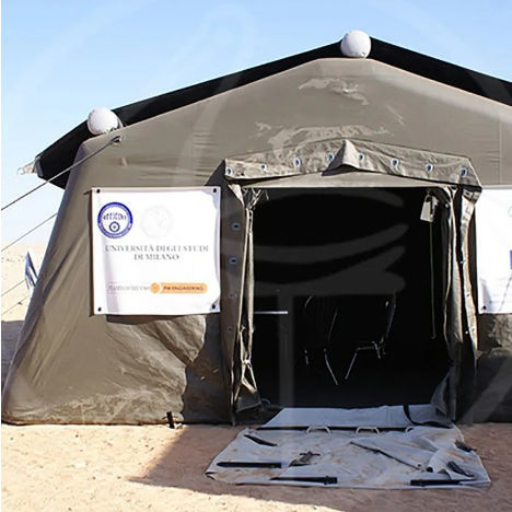 Structure gonflable pour abri - FT SRL - PLASTECOMILANO - avec membrane en pvc / pour usage médical
