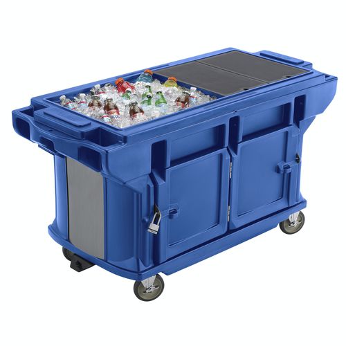 Table de préparation en acier inoxydable - VERSA WORK - ULTRA - Cambro - mobile / avec rangement / réfrigérée