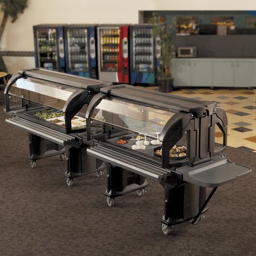 Buffet réfrigéré central - VERSA FOOD BAR® - Cambro - à roulette / pour école / pour restaurant