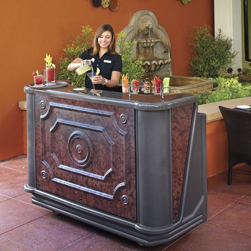 Comptoir de bar - BAR65 - Cambro - en polyéthylène / droit / d'extérieur