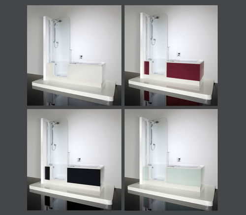 Habillage de baignoire rectangulaire - TWINLINE: 2 - artweger - en verre