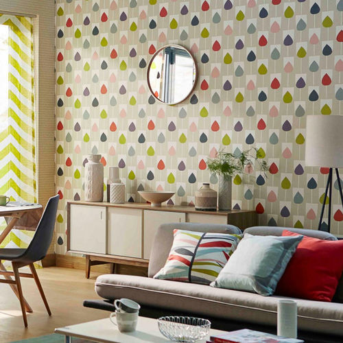 Papier peint contemporain - Sula  - Scion - à motif / multicolore / non tissé