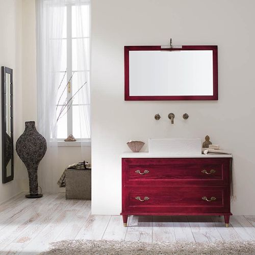 Meuble vasque à poser - RAFFAELLO - DE ZOTTI - en bois / en quartz / contemporain