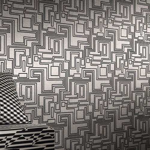 Revêtement mural en velours - ELECTRO MAZE - Kirkby Design - en mica / texturé / résidentiel