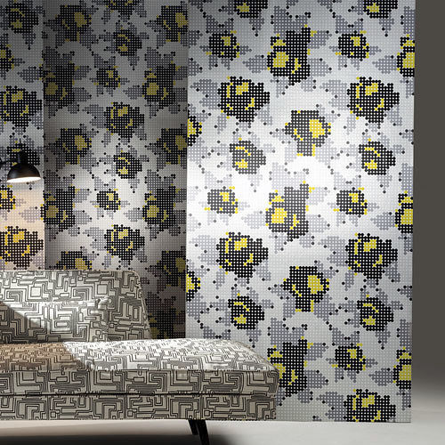 Revêtement mural en velours - PEG ART ROSES - Kirkby Design - imprimé / résidentiel / ignifuge