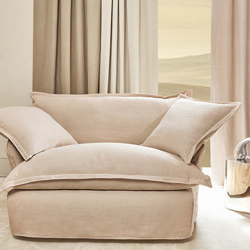 Tissu d'ameublement - CHELSEA II  - Kirkby Design - pour rideaux / uni / en lin