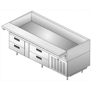 Cuve réfrigérée encastrable - ECOMARK F17FCP - Delfield - pour buffet / professionnelle