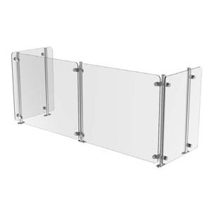Séparateur de bureau sur bureau - DCFSSS - Delfield - en verre / modulable