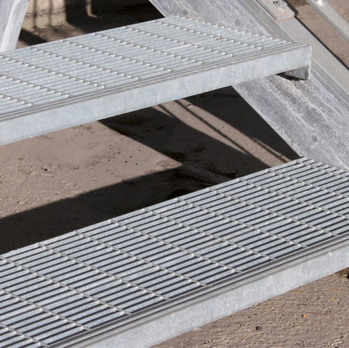 Caillebotis en acier galvanisé - GRADINI STANDARD - Defim Orsogril - pour marche d'escalier / de sécurité / antidérapant