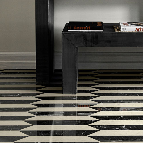 Carrelage en marbre - CASSIA - BISAZZA BAGNO - poli / 3D / d'intérieur