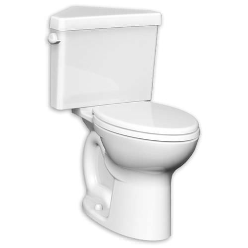 WC à poser - TRIANGLE - AMERICAN STANDARDS - en porcelaine / avec manette / traditionnel