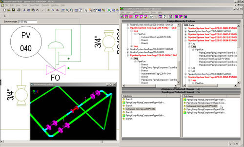 Logiciel de Process d'Instrumentation (P&ID) - SMARTPLANT® DESIGN VALIDATION - Intergraph - pour structure en acier