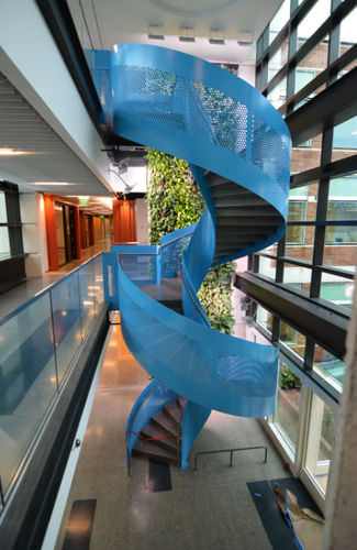 Garde-corps en métal - INFILL - HENDRICK MANUFACTURING - en tôle perforée / d'intérieur / pour escalier