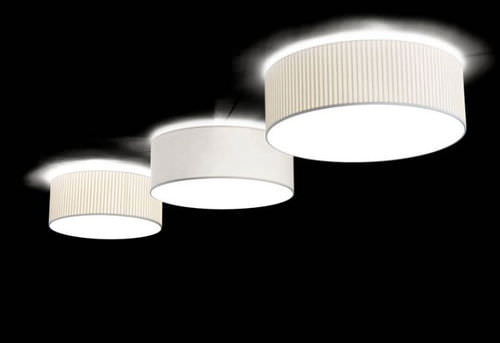 Plafonnier contemporain - SIMPLICITY : 3467/3465 - Massmi Iluminación - rond / en tissu / fluorescent