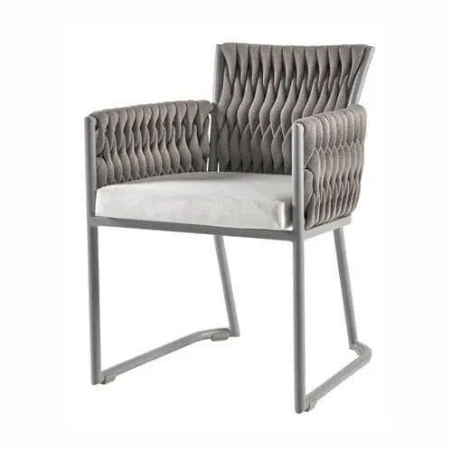 Chaise pour bateau - SEA-BASKET | Dining Armchair - Valdenassi - contemporaine / en tissu / avec piètement en aluminium laqué