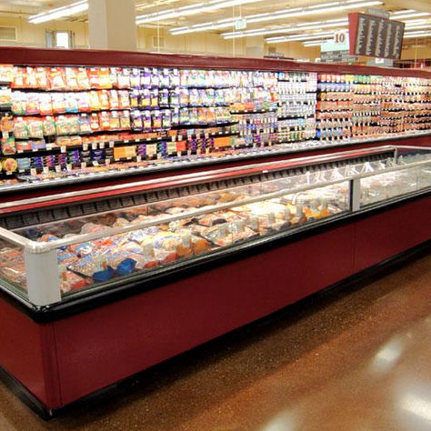 Vitrine réfrigérée îlot - FNG - Hussmann - pour commerce / pour aliments congelés