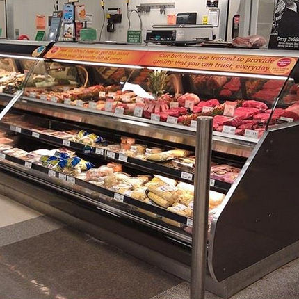 Vitrine réfrigérée comptoir - R3M, CR3M, R3F, CR3F - Hussmann - pour commerce / avec éclairage