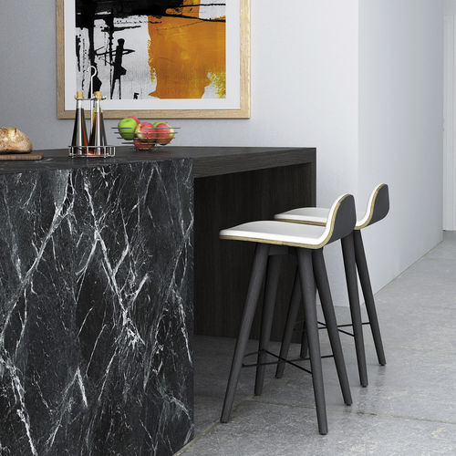 Tabouret de bar contemporain - SEED Counter - AROUNDtheTREE Design - en cuir / en velours / en liège