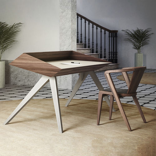 Bureau sur pied - WOW - AROUNDtheTREE Design - contemporain / en bois massif / en frêne