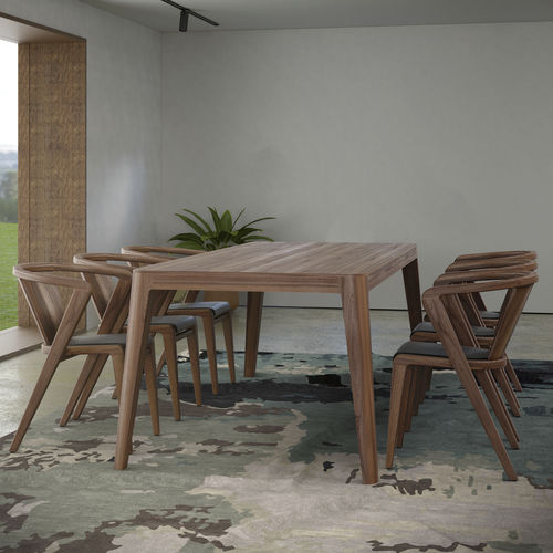 Table à manger contemporaine - TRUNK - AROUNDtheTREE Design - en noyer / en frêne / en marbre