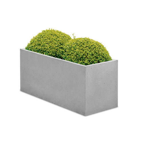 Jardinière en béton - 4 - A Cimenteira do Louro - rectangulaire / contemporaine / pour espace public
