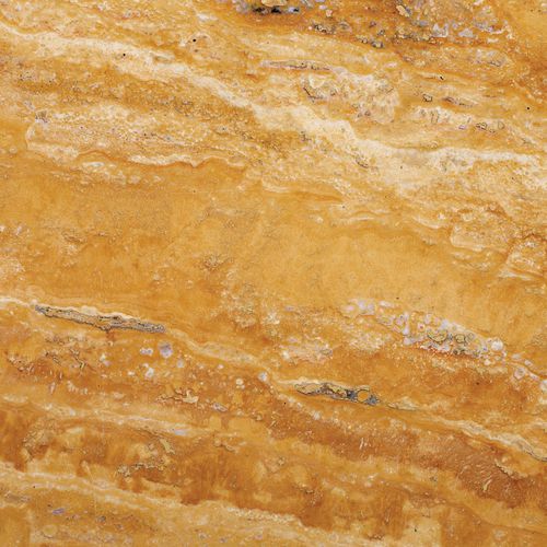 Plaque de pierre en travertin - YELLOW - dimpomar - Natural Stone from Portugal and Around - pour sol / pour mur / polie