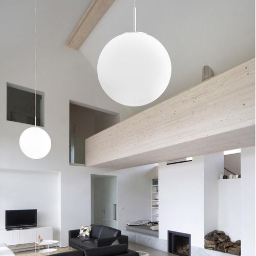 Suspension - SFERIS - Zafferano Srl - en métal peint / en laiton brossé / en verre soufflé